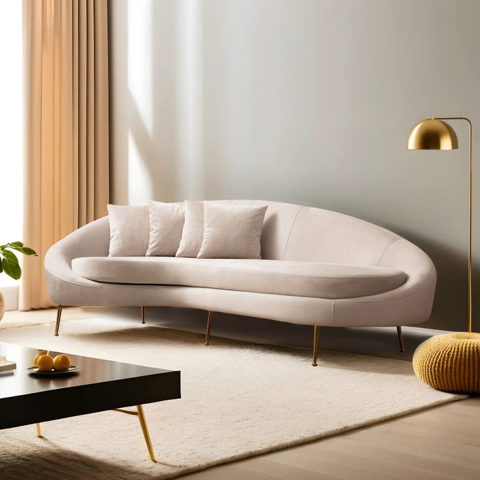 Atelier Del Sofa Sofá de 3 Plazas Eses Left - Beige